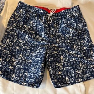 Swim Trunks Lands’End‎ Volleyball Shorts Size Large 36-38